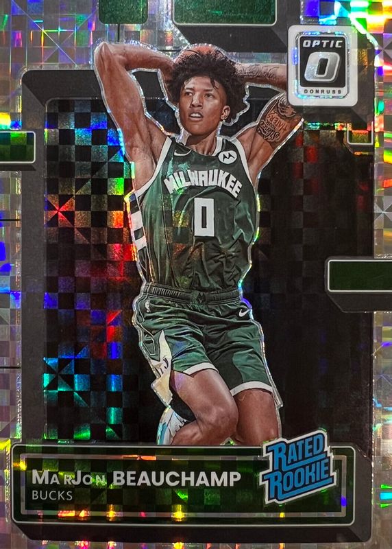 MarJon Beauchamp 2022 Optic #210 Checkerboard Rookie PSA 10