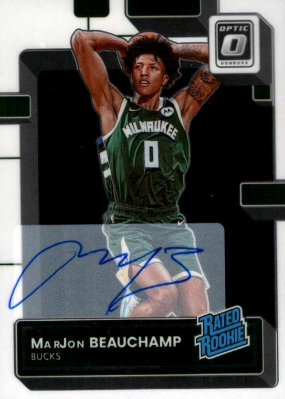 MarJon Beauchamp 2022 Optic #210 Rated Rookie Signatures PSA 10