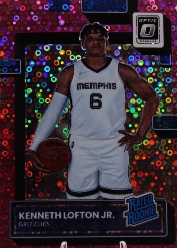 Kenneth Lofton Jr. 2022 Optic #202 Fast Break Pink /25 Rookie SGC 10