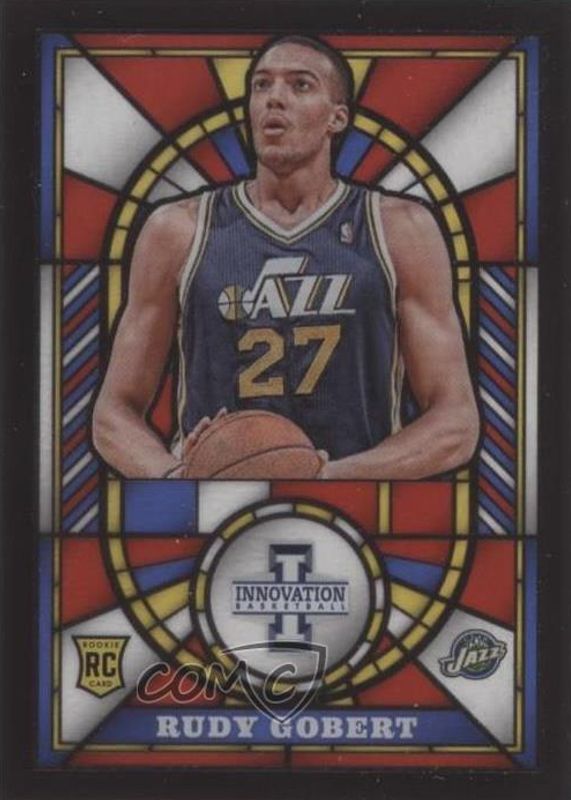 Rudy Gobert 2013 Innovation #11 Rookie Stained Glass /(SSP) Rookie BGS 10 PRISTINE