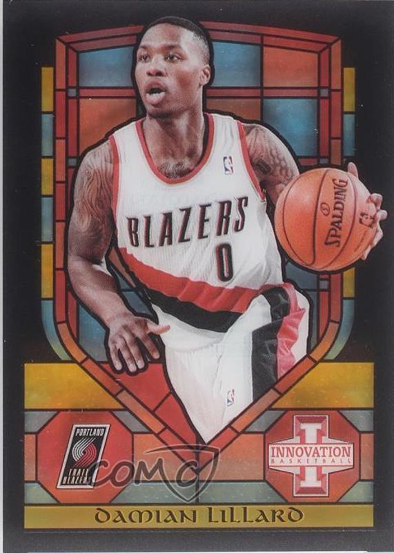 Damian Lillard 2013 Innovation #32 Stained Glass - Gold /(SSP) PSA 10