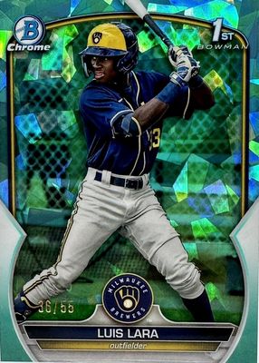 2023 Bowman Sapphire Edition #BCP-100 Chrome Prospects - Aqua /55 (1st)