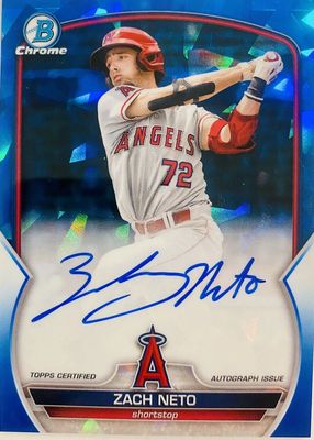 2023 Bowman Sapphire Edition #BSPA-ZN Chrome Prospect Auto