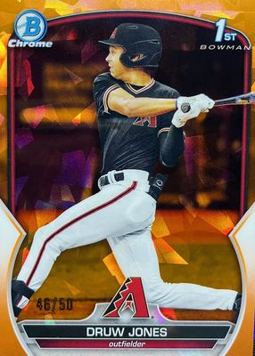 2023 Bowman Sapphire Edition #BCP-25 Chrome Prospects - Orange /50 (1st)