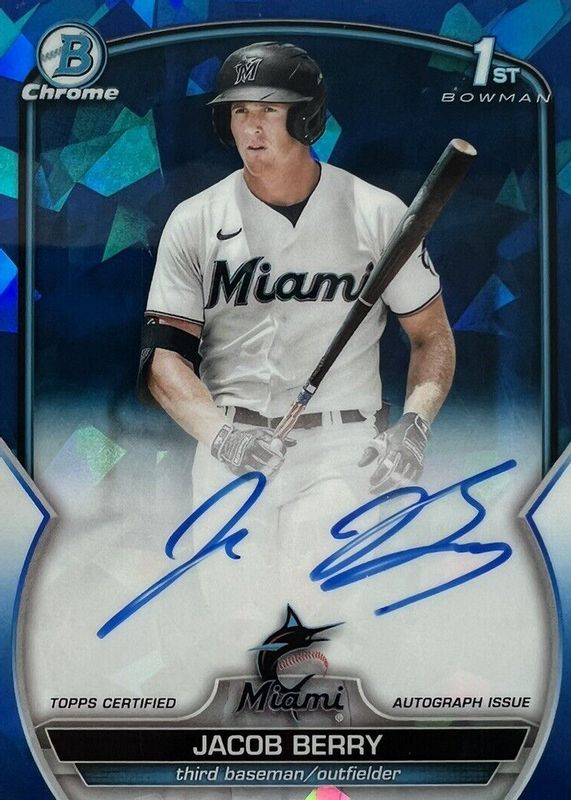 2023 Bowman Sapphire Edition #BSPA-JB Chrome Prospect Auto (1st)