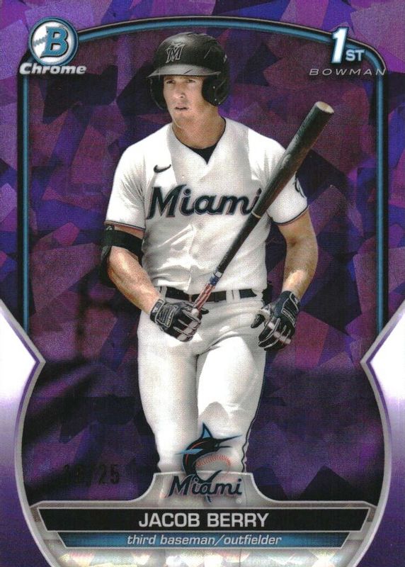 2023 Bowman Sapphire Edition #BCP-108 Chrome Prospects - Purple /25 (1st)