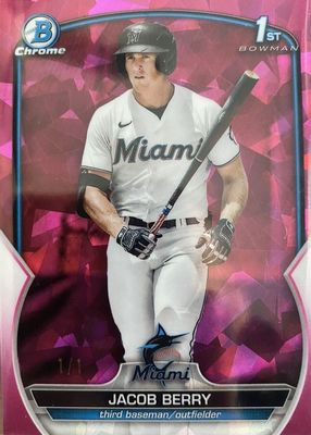 2023 Bowman Sapphire Edition #BCP-108 Chrome Prospects - Padparadscha /1 (1st)