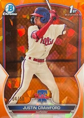 2023 Bowman Sapphire Edition #BCP-3 Chrome Prospects - Orange /50 (1st)