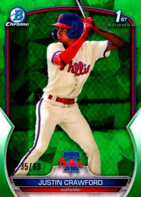 2023 Bowman Sapphire Edition #BCP-3 Chrome Prospects - Green /60 (1st)