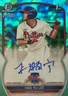 2023 Bowman Sapphire Edition #BSPA-HL Chrome Prospect Auto - Aqua /99 (1st)