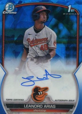 2023 Bowman Sapphire Edition #BSPA-LA Chrome Prospect Auto (1st)