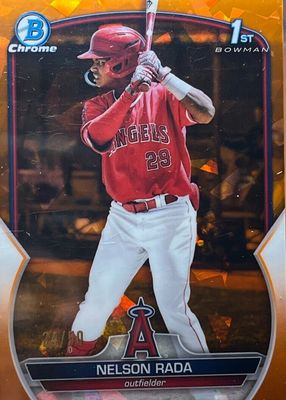 2023 Bowman Sapphire Edition #BCP-132 Chrome Prospects - Orange /50 (1st)