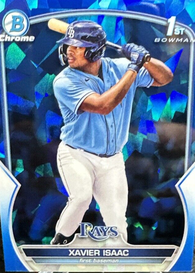 Xavier Isaac 2023 Bowman Sapphire Edition #BCP-145 Chrome 