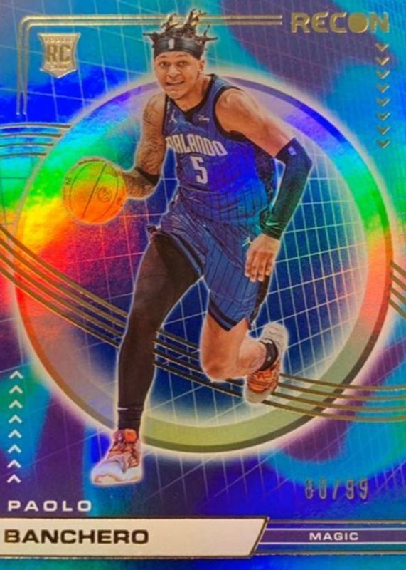 Paolo Banchero 2022 Recon #201 Blue /99 Rookie SGC 9.5