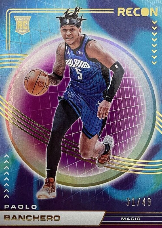 Paolo Banchero 2022 Recon #201 Purple /49 Rookie SGC 9