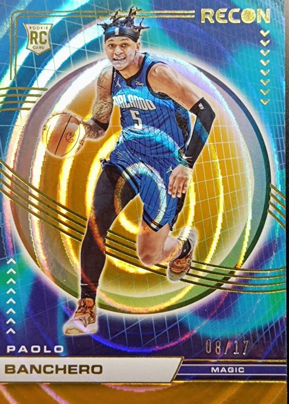 Paolo Banchero 2022 Recon #201 FOTL Orange /17 Rookie RAW