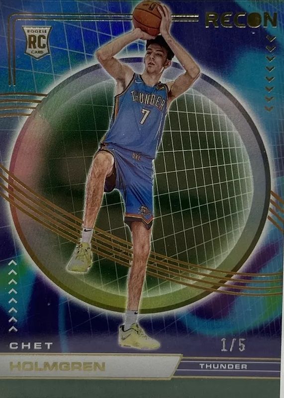 Chet Holmgren 2022 Recon #227 Green /5 Rookie RAW