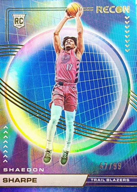 Shaedon Sharpe 2022 Recon #240 Blue /99 Rookie SGC 10