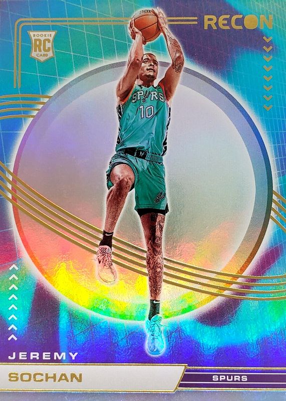 Jeremy Sochan 2022 Recon #247 Holo Rookie PSA 10