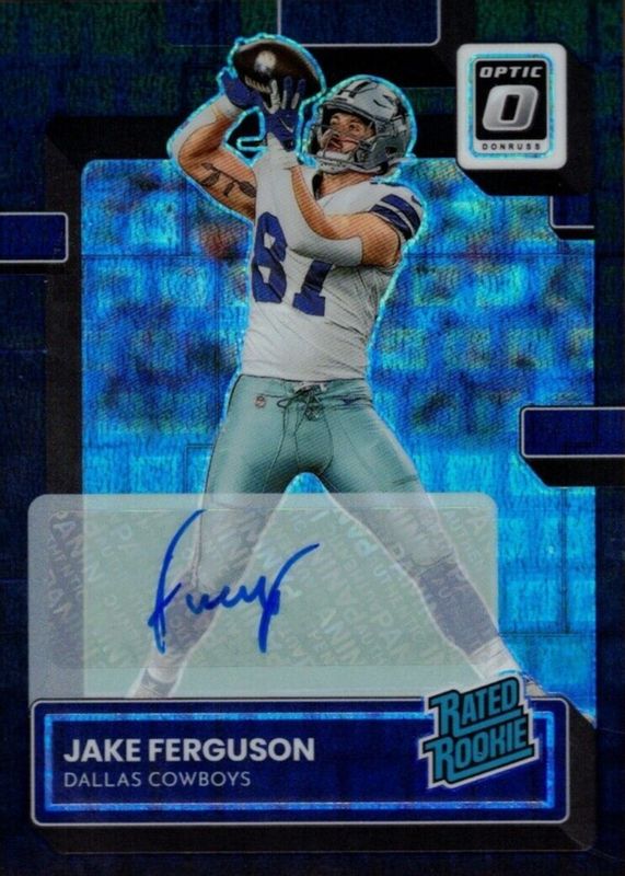 Jake Ferguson 2022 Optic #289 Rated Rookie Autographs - Black Pandora /25 RAW