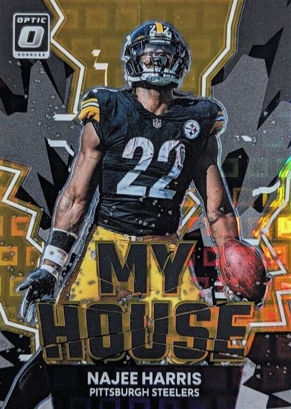 Najee Harris 2022 Optic #MH-18 My House! - Black Pandora /25 RAW