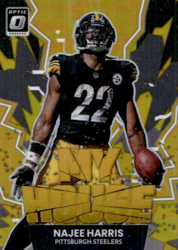 Najee Harris 2022 Optic #MH-18 My House! - Gold /10 RAW