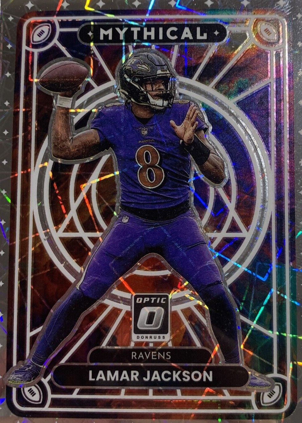 Lamar Jackson 2022 Optic #M-4 Mythical /(SSP) Price Guide