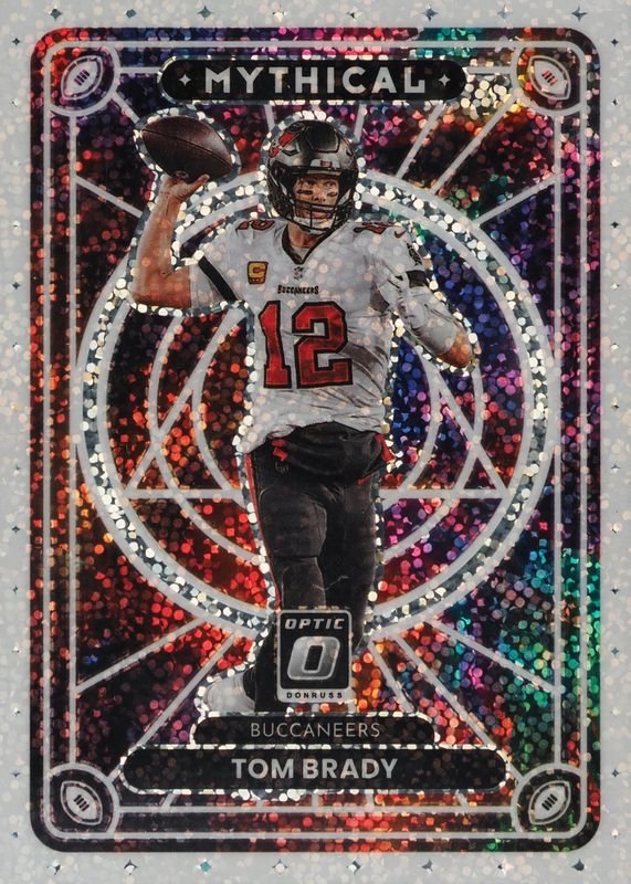 Tom Brady 2022 Optic #M-2 Mythical - White Sparkle /1 PSA 10