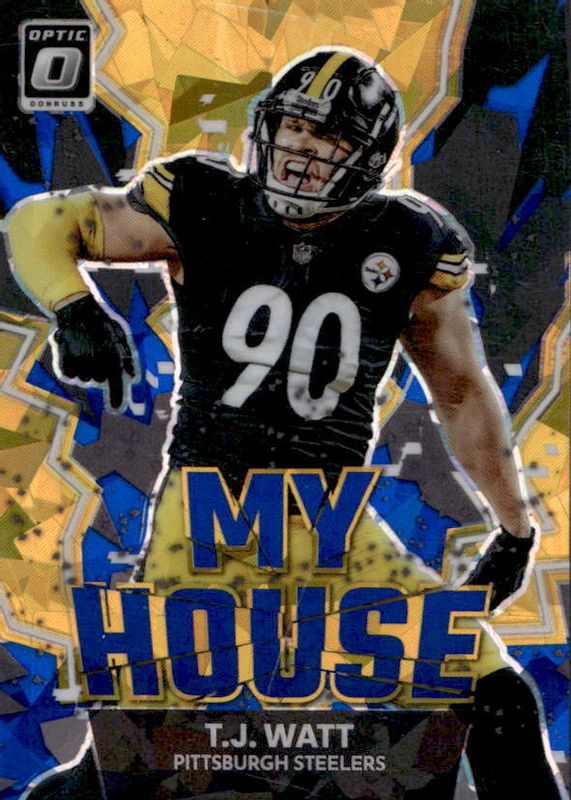 TJ Watt 2022 Optic #MH-20 My House! - Ice /15 PSA 10