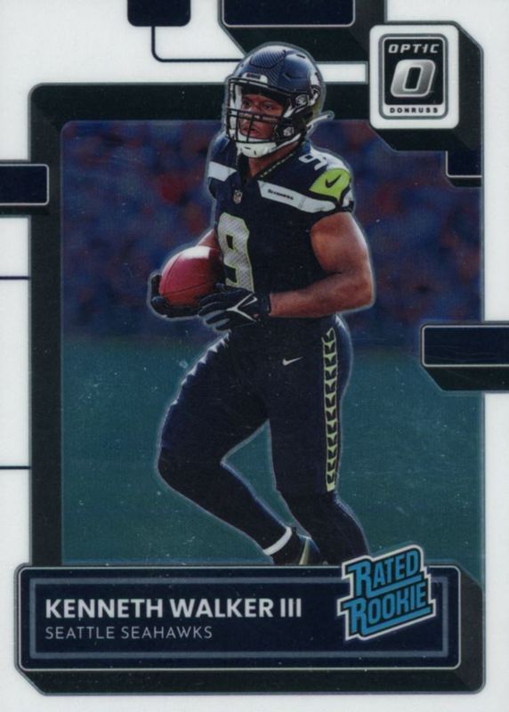 Kenneth Walker III 2022 Optic #218 Base Rookie PSA 10