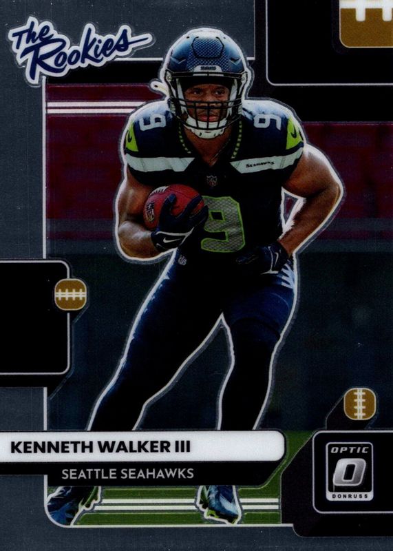 Kenneth Walker III 2022 Optic #TR-18 The Rookies PSA 10