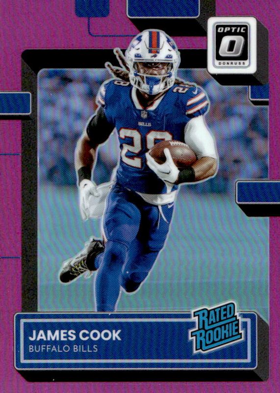 James Cook 2022 Optic #215 Pink Rookie SGC 9.5