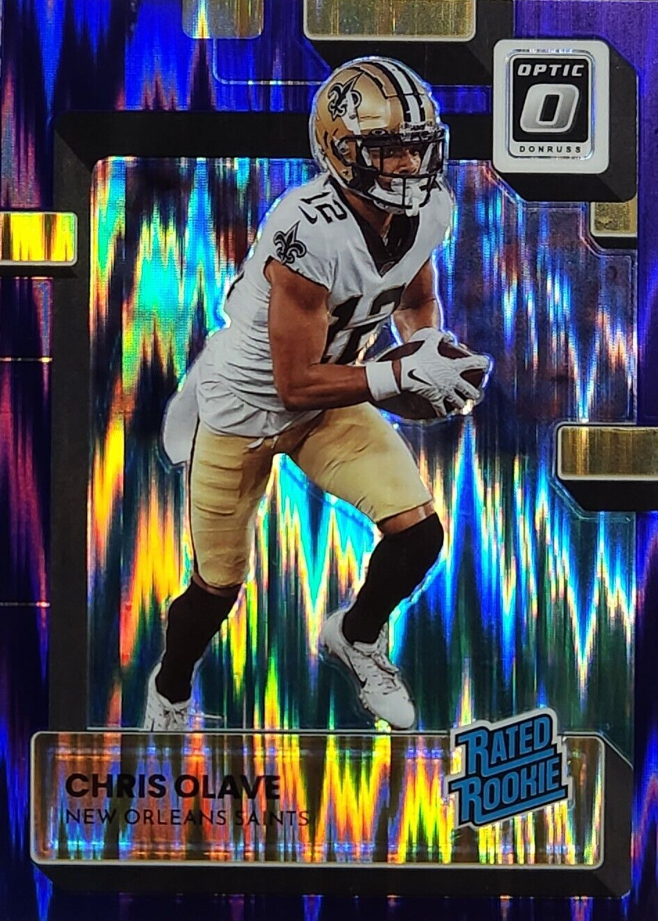 Chris Olave 2022 Optic #209 Purple Shock Price Guide - Sports Card