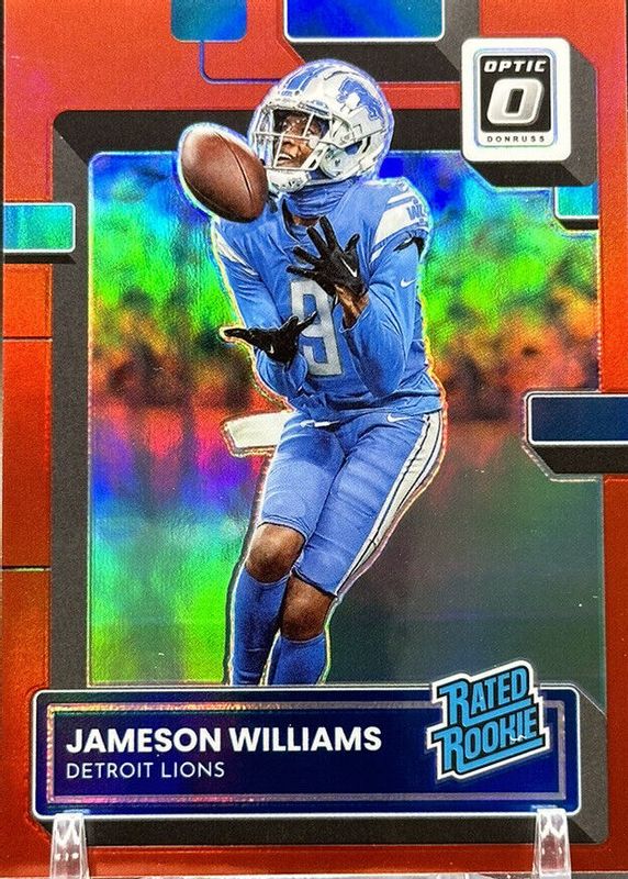 Jameson Williams 2022 Optic #208 Red /99 Rookie SGC 9.5