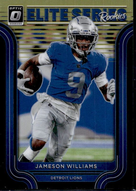 Jameson Williams 2022 Optic #ESR-10 The Elite Series Rookies - Gold /10 Rookie SGC 9.5