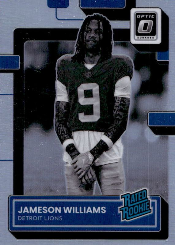 Jameson Williams 2022 Optic #208 Holo Variation Rookie PSA 10