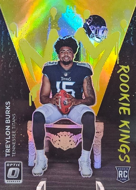 Treylon Burks 2022 Optic #RK-8 Rookie Kings - Gold /10 RAW