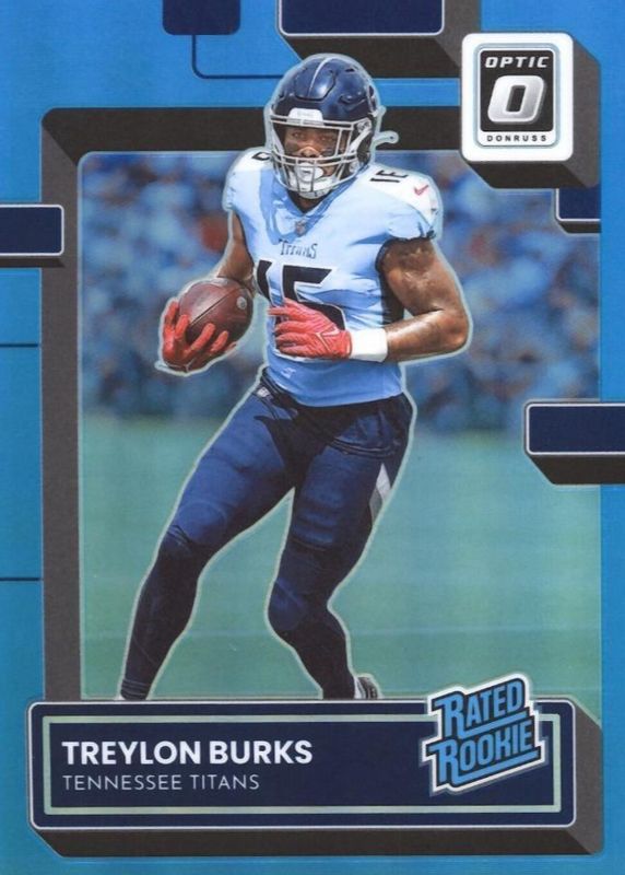 Treylon Burks 2022 Optic #212 Aqua /299 Rookie BGS 9