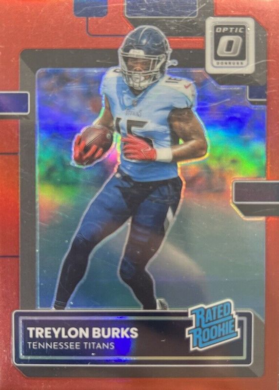 Treylon Burks 2022 Optic #212 Red /99 Rookie PSA 9