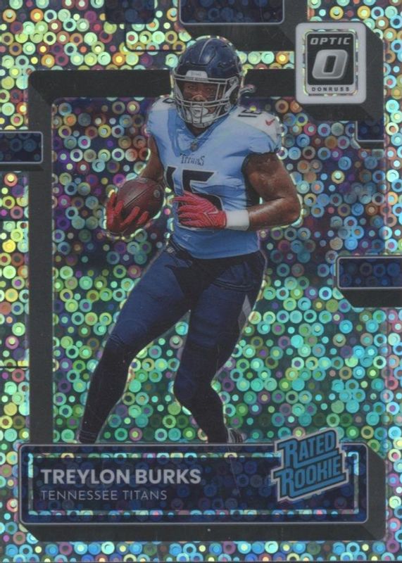 Treylon Burks 2022 Optic #212 Silver Circles /125 Rookie PSA 10