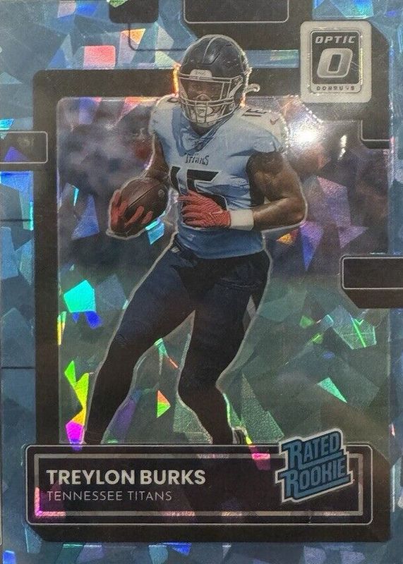 Treylon Burks 2022 Optic #212 Ice /15 Rookie PSA 10