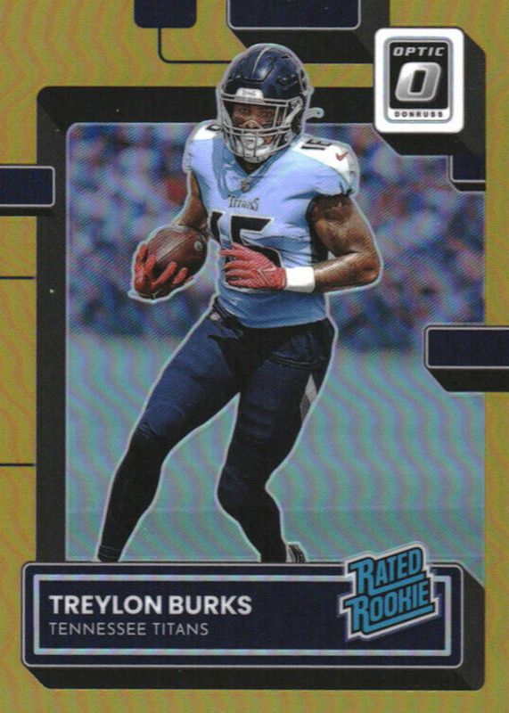 Treylon Burks 2022 Optic #212 Gold /10 Rookie PSA 10