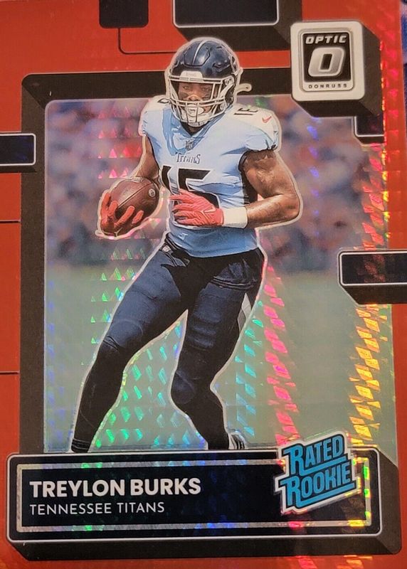 Treylon Burks 2022 Optic #212 Red Hyper Rookie PSA 10