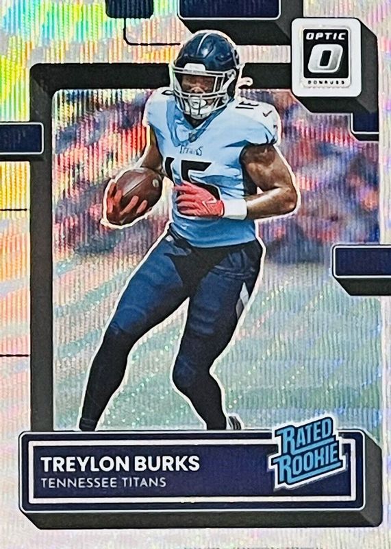 Treylon Burks 2022 Optic #212 Wave /300 Rookie PSA 10