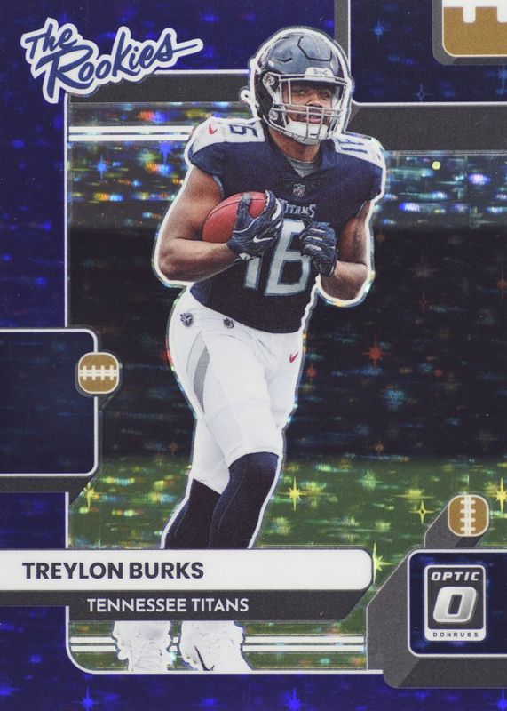 Treylon Burks 2022 Optic #TR-10 The Rookies - Purple Stars /25 PSA 10