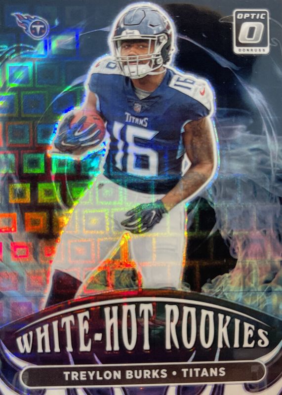 Treylon Burks 2022 Optic #WHR-5 White Hot Rookies - Black Pandora /25 Rookie RAW