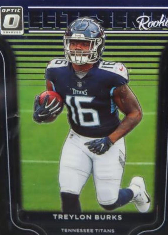 Treylon Burks 2022 Optic #ESR-9 The Elite Series Rookies - Purple Stars /25 SGC 9.5