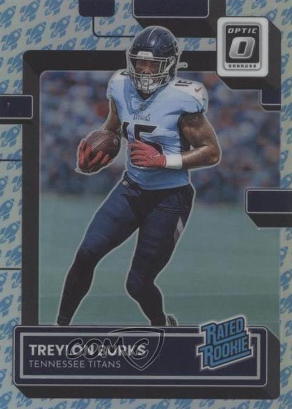 Treylon Burks 2022 Optic #212 Rocket /(SSP) Rookie SGC 10