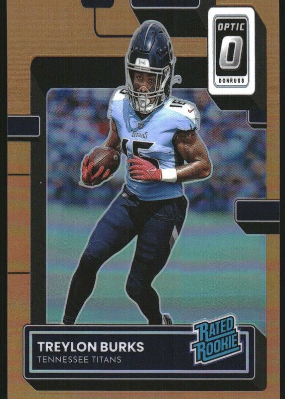 Treylon Burks 2022 Optic #212 Orange /199 Rookie SGC 9.5