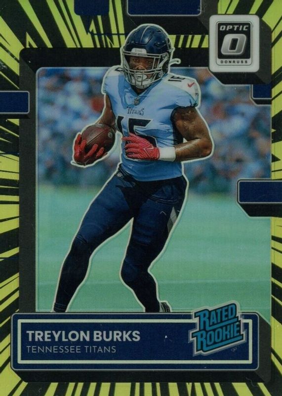 Treylon Burks 2022 Optic #212 Electricity /65 Rookie BGS 9.5